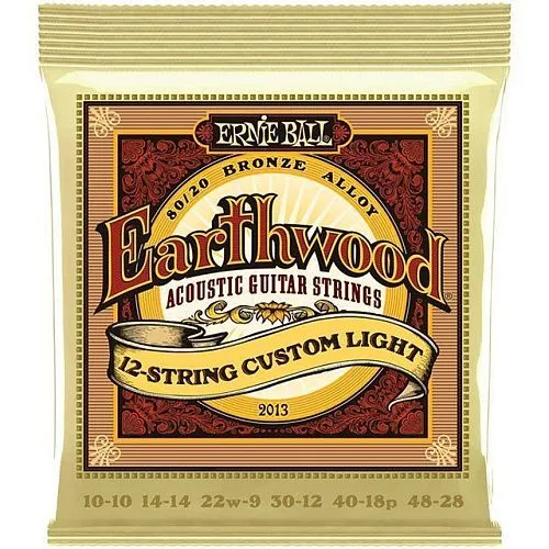 Ernie Ball 2013 (10-48) Earthwood Custom Light Комплект струн для 12-стр акустической гитары.